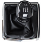 Ford Fiesta Mk7 08-13 Gear shift knob BLACK + Lever Gaiter with frame CHROM 5 Gear
