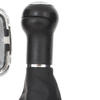 VW GOLF MK4 IV 98-05 Gear / gearbox knob BLACK + SILVER RING + CHROME LID 5+R + Lever Gaiter (22mm DIAMETER)