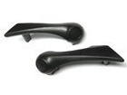 Renault Megane II 02-05 door handle / grip front Left + Right set Black