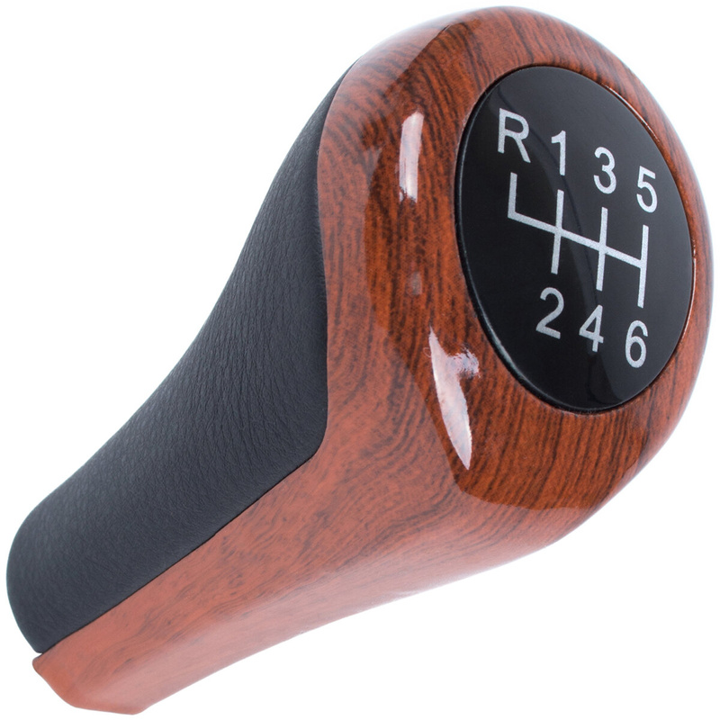 BMW E30 E32 E34 E36 E39 E46 E60 E61 E62 E63 E81 E82 E85 E87 E88 E90 E91 E92 X1 X3 X5 Gear shift knob Wooden 6 Gears