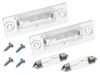 VW Passat B5 B6 Golf V T5 Caddy III Touran Skoda Superb Licence plate light / lamp 2pcs set + Bulbs