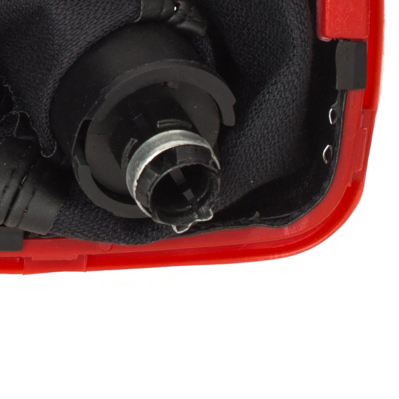 VW Golf IV 97-06 Gear shift knob + Lever Gaiter (Red frame)
