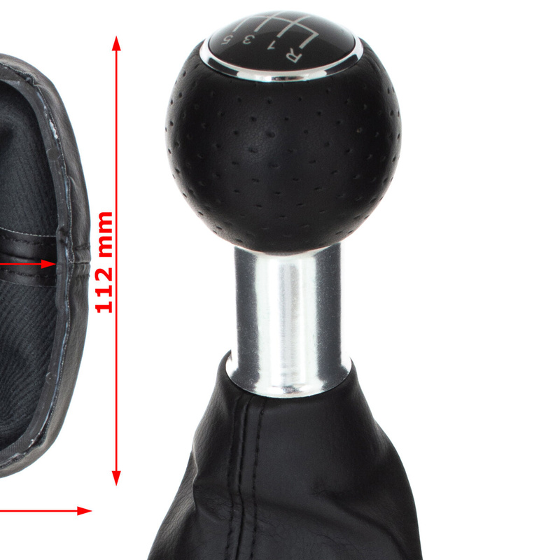 Audi A6 C6 04-11 Gear shift knob BLACK + Lever Gaiter BLACK