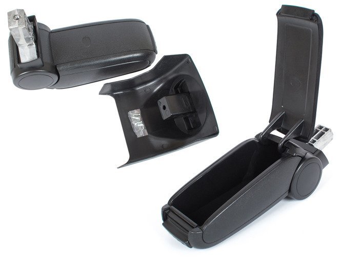 VW Golf V 03-08 armrest set BLACK FABRIC + mounting kit