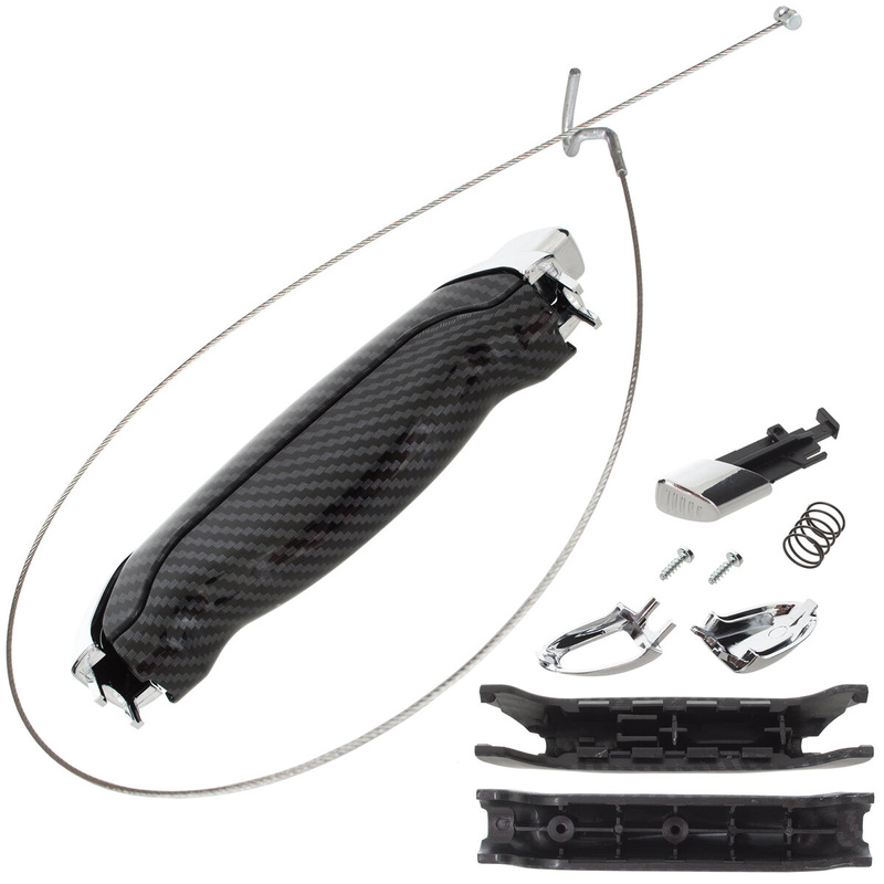 Ford S=-MAX 06-15 zestaw naprawczy (uchwyt) dźwigni hamulca ręcznego CARBON + linka zwalniania blokady hamulca ręcznego 2 szt. KPL