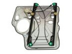 VW T5 2003- Front window regulator (electric adjustment version) Left (with panel)
