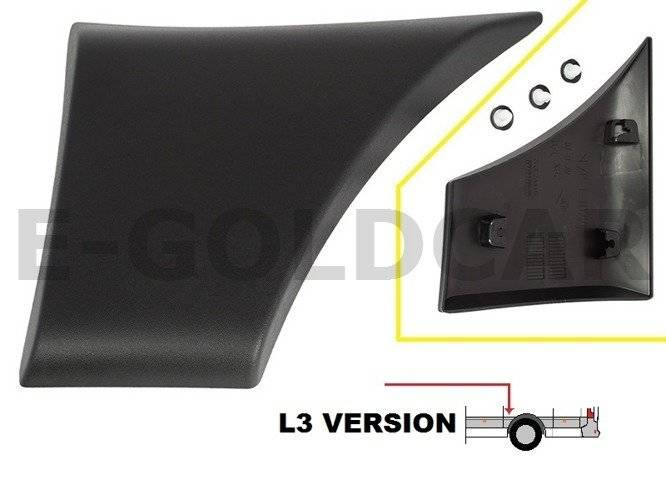 Renault Master III 2010- listwa boczna PRZED tylnym kołem lewa