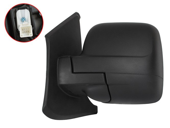 Vauxhall / Opel Vivaro B 2014- wing mirror electric heated Black Left