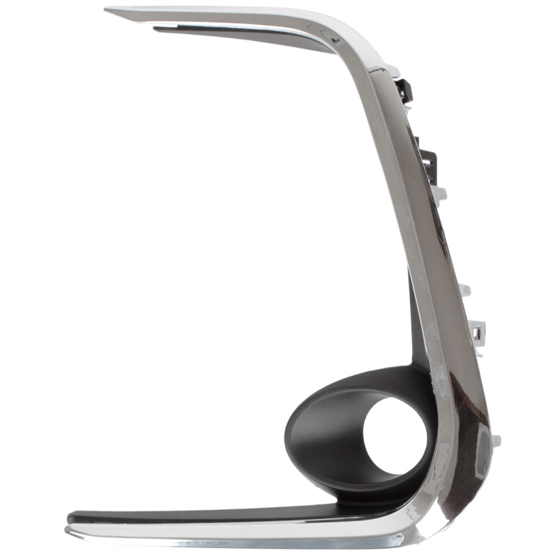 Toyota COROLLA 2019- CHROM + CZARNA ramka halogenu lewa