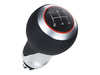 Audi A6 C5 FL 2001- Gear shift knob S-LINE BLACK + SILVER 5 Gear (R na dole)