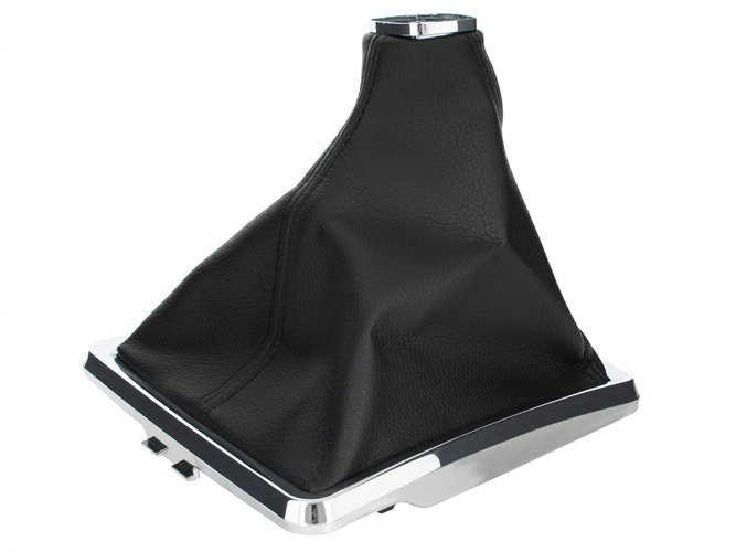 Vauxhall / Opel Zafira B 05-15 Gear Shift Lever Cover / Gear stick gaiter BLACK + Frame CHROM