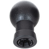 Suzuki Swift III 05-10 gałka zmiany biegów CHROM + CZARNY SCHEMAT 5 BIEGÓW