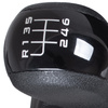 Skoda Octavia II 2004- Gear shift knob + Lever Gaiter with frame BLACK 6 Gears