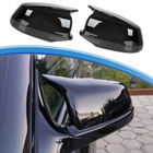 BMW 5 F10 F11 09-13 nakładka lusterka BLACK GLOSSY lewa + prawa 2 szt. KPL