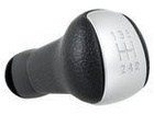 Nissan X-Trail 07-14 Gear shift knob 5 speed black + SILVER