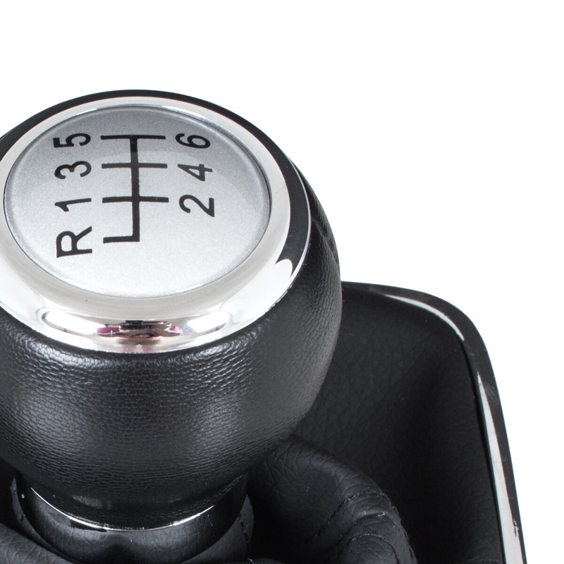 VW Passat CC 08-12 Gear shift knob SILVER + Lever Gaiter with frame CHROM 6 Gears