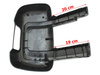 Fiat Ducato 2006- Outside mirror housing Left (Long arm version) set