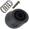 VW T5 / T6 03-11 Gear / gearbox knob BLACK + SILVER RING + BLACK LID 5+R 7H0711113