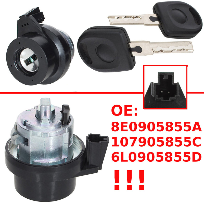 Skoda Octavia II 2004- Ignition insert / barrel + 2 keys set