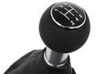 Audi A4 B7 04-08 Gear shift knob BLACK + Lever Gaiter BLACK bieg wsteczny NA DOLE
