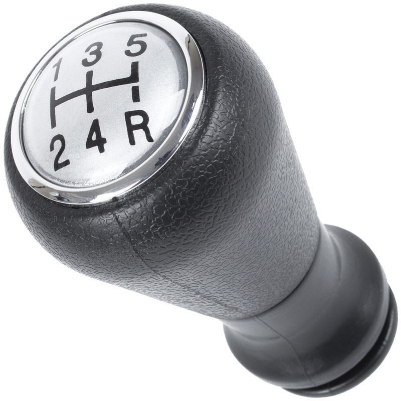 Peugeot 406 gałka zmiany biegów SILVER + CZARNY SCHEMAT 5 BIEGÓW + adapter / przejściówka dźwigni drążka gałki zmiany biegów 2 szt. KPL