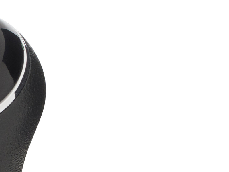 VW Passat B6 06-11 Gear shift knob BLACK + Lever Gaiter with frame CHROM 5 Gear