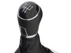 VW Passat B6 06-11 Gear shift knob BLACK + Lever Gaiter with frame CHROM 5 Gear