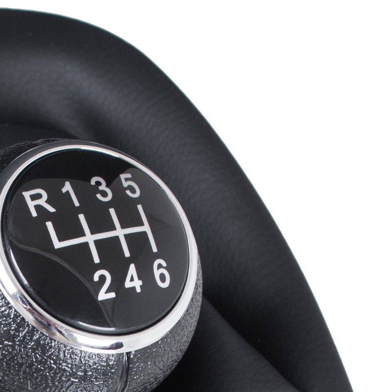 VW Passat B5 96-00 Gear shift knob BLACK + Lever Gaiter with frame 6 Gears