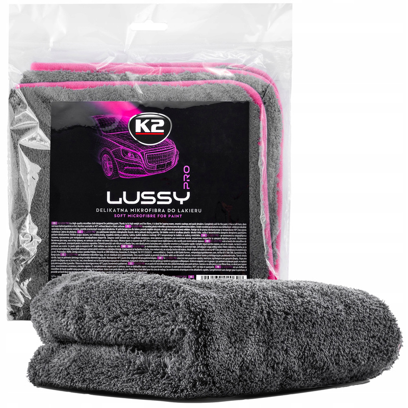 K2 Ręcznik z Mikrofibry LUSSY 40x40 do Osuszania Polerowania Gruby 1200g/m2 D0222