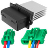 Renault Twingo II Blower resistor + 2x Plug (2 pin + 4 pin) 3pcs set
