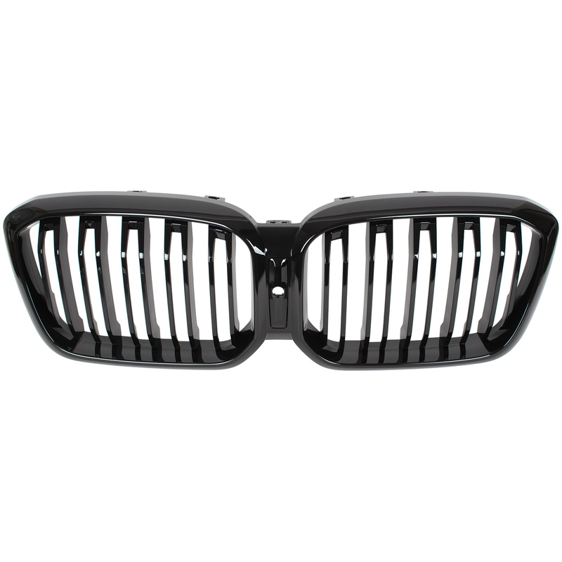 BMW X4 G02 FL 2021- atrapa między reflektory (nerki) BLACK GLOSSY DOUBLE BAR + ZAŚLEPKA