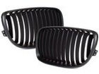 BMW 1 E81 E82 E87 E88 07-11 Radiator grill / air intake Left + Right set BLACK MAT