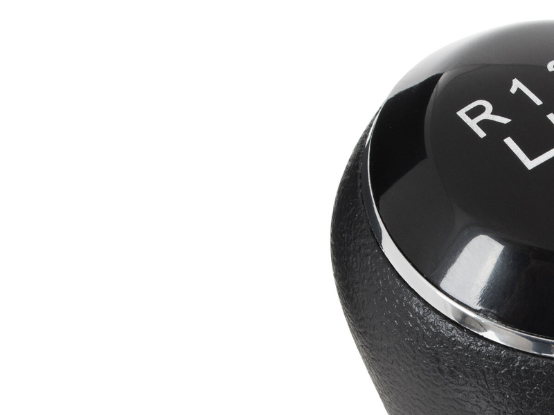 VW Polo V 6R 2009- Gear shift knob BLACK + Lever Gaiter with frame CHROM 6 Gears