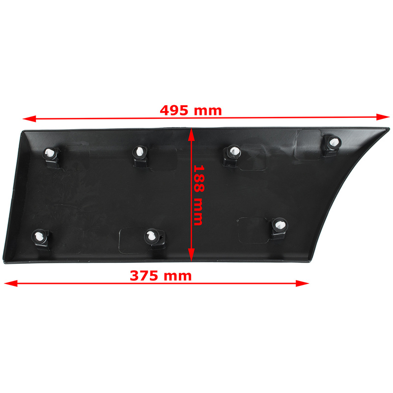 Nissan NV400 2011- WERSJA L2 listwa boczna PRZED tylnym kołem BEZ OTWORU prawa