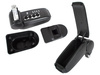 Peugeot 207 2006- armrest set BLACK EKOLEATHER + mounting kit