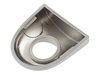 Renault Laguna II 01-07 Exterior handle Plug SILVER (keyhole version)