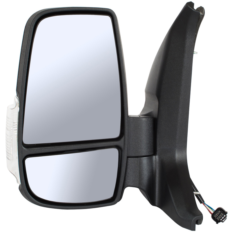 Ford Transit Mk8 14-19 wing mirror electric WHITE Indicator Left