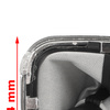 VW GOLF MK4 IV 98-05 Gear / gearbox knob BLACK + SILVER RING + BLACK LID 5+R + Lever Gaiter WITH CHROME FRAME (12MM)