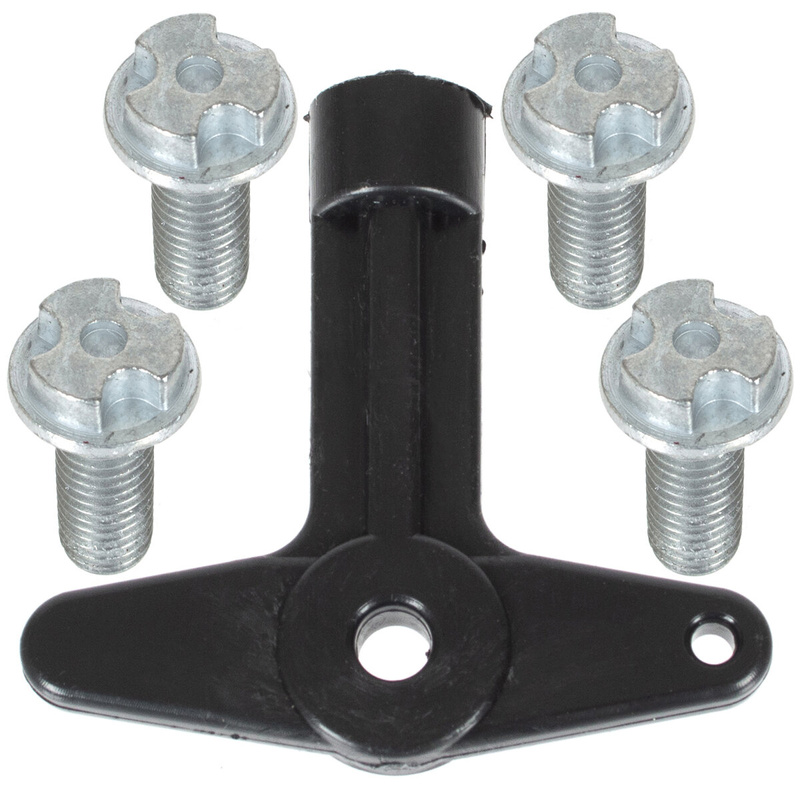 Renault Clio II III Laguna II Megane I II Modus Scenic II Hubcap wrench + 4 screws set Standard version 28mm