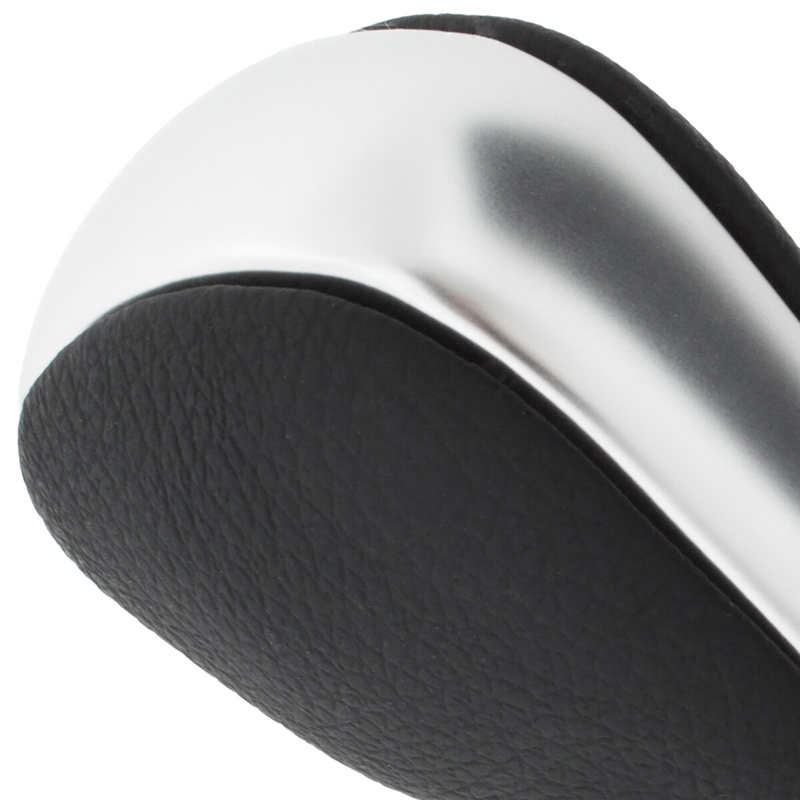 BMW 1 E81 E82 E87 E 88 04-13 AUTOMATIC Gear shift knob black + SILVER - SHORT SELECTOR