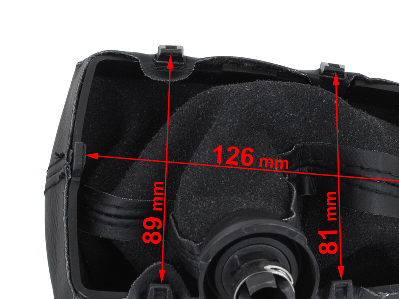 Audi A4 B6 00-04 Gear shift knob BLACK + Lever Gaiter BLACK bieg wsteczny NA DOLE