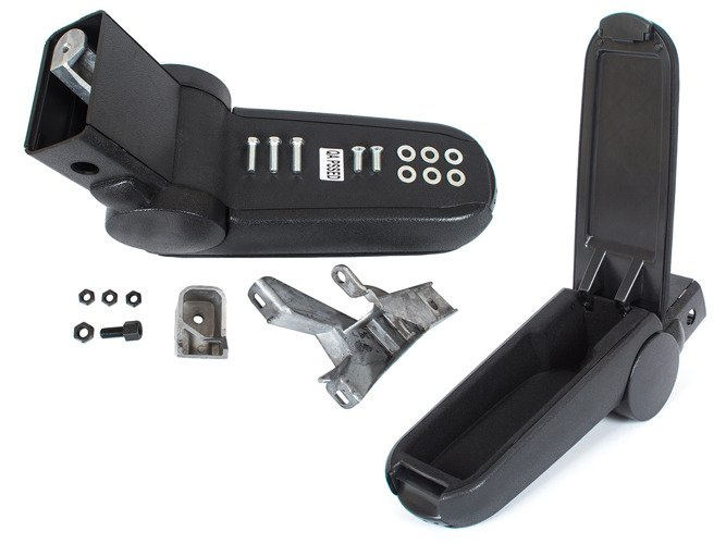 VW Golf IV armrest set BLACK FABRIC + mounting kit