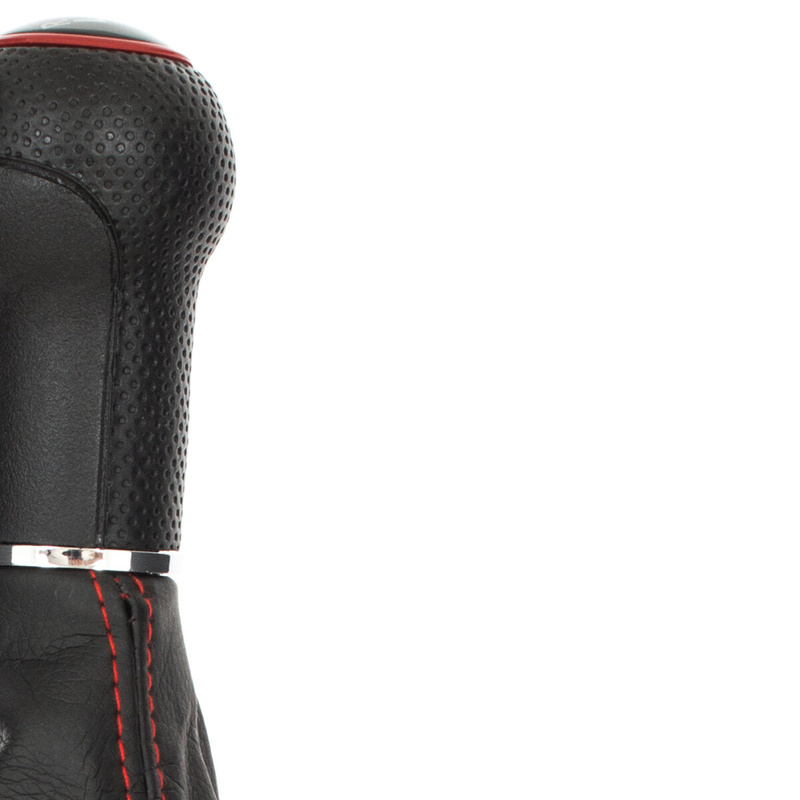 VW Golf IV 97-06 Gear shift knob + Lever Gaiter (Red frame)