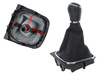 VW Golf VI 08-13 Gear shift knob BLACK + Lever Gaiter 6 Gears