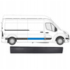 Renault Master III 2010- Side sliding / loading door Molding Right