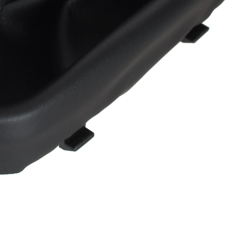 Audi A3 8P 03-12 gałka zmiany biegów CZARNA EKOSKÓRA + SILVER 6 BIEGÓW + mieszek CZARNY Z CZERWONĄ NITKĄ