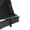 VW CADDY 04-09 Gear / gearbox knob BLACK + SILVER RING + BLACK LID 6+R + Lever Gaiter WITH CHROME FRAME