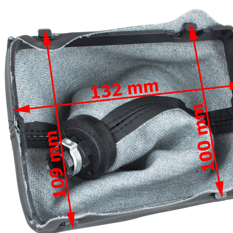 Audi A4 B8 07-15 Gear shift knob BLACK 5 Gear + Lever Gaiter BLACK