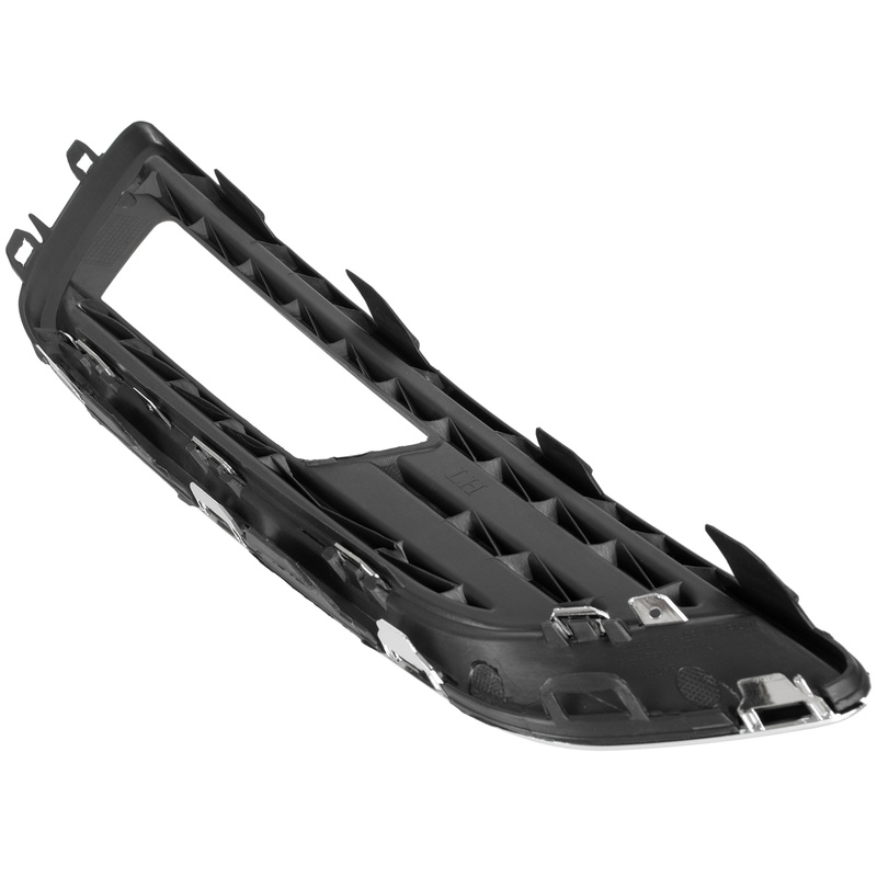 Ford FOCUS III FL 12-16 Z HALOGENAMI atrapka kratka w zderzak przedni CZARNA + CHROM lewa