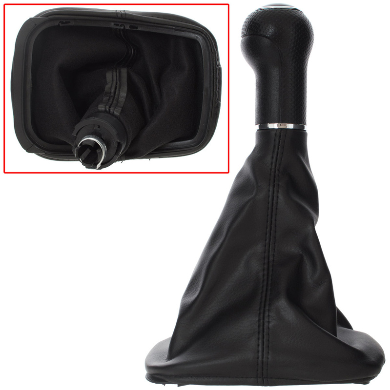 Ford Galaxy 2000- Gear shift knob BLACK + Lever Gaiter Hole 12mm